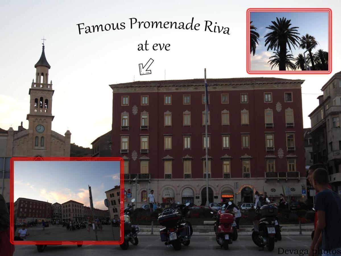 Famous Promenade Riva Apartment Split Buitenkant foto